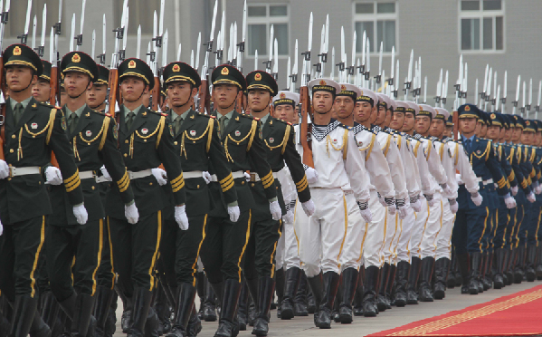 三軍儀仗隊(duì)，榮耀的象征，國(guó)家的驕傲，三軍儀仗隊(duì)，榮耀的象征，國(guó)家的驕傲風(fēng)采