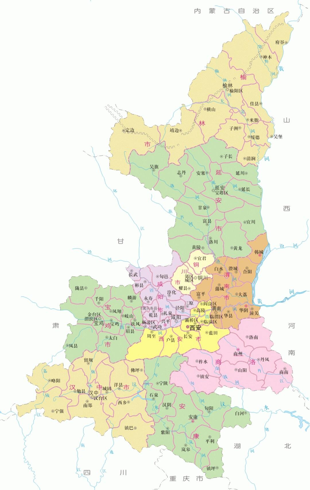 陜西省地圖，探索古老的大地，陜西省地圖探索，古老大地的足跡